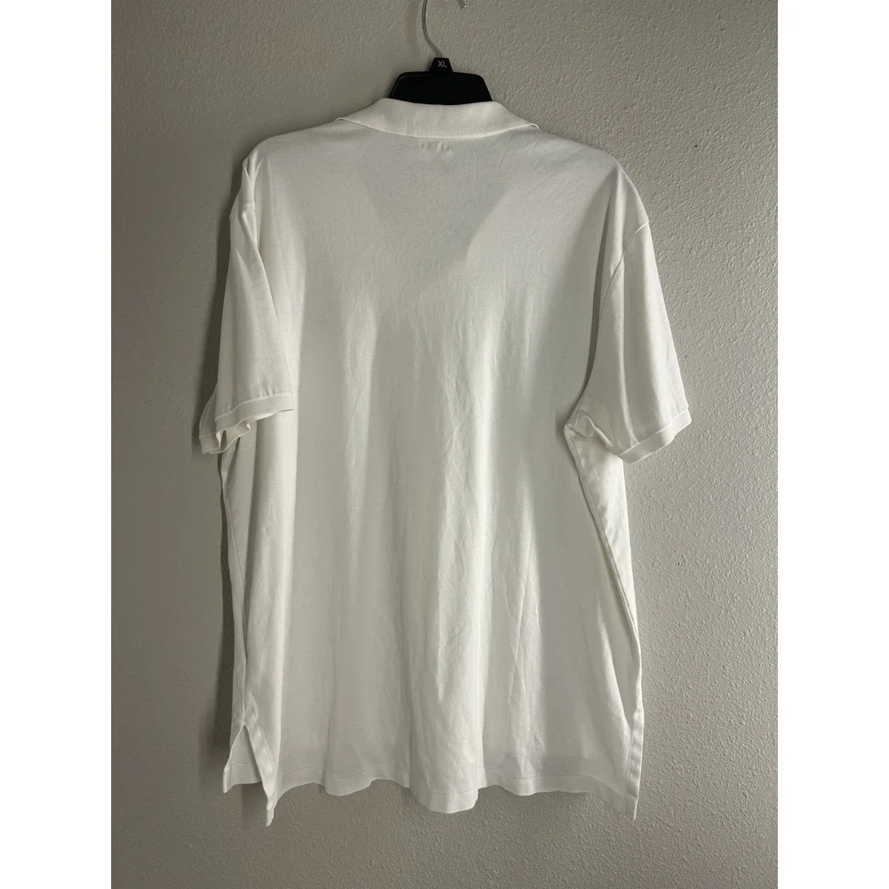Polo Ralph Lauren Shirt Mens XXL White Pima Soft Touch Interlock Polo Flesh Pony